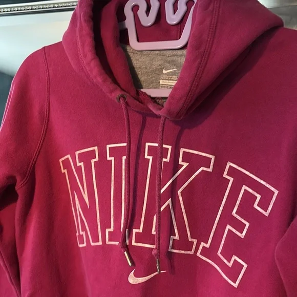 Nike Fuchsia Pullover Hoodie - Picture 2 of 3